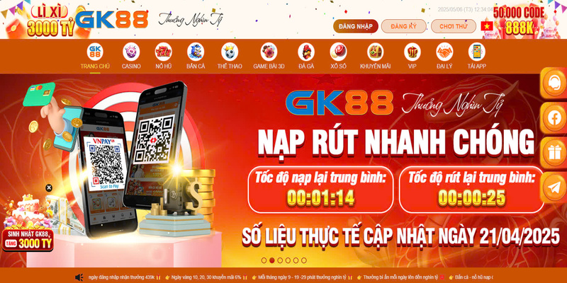 Đánh giá về bộ phận CSKH GK88